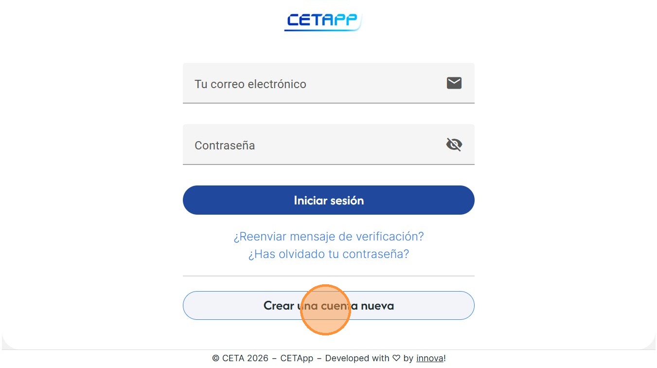 Crear cuenta nueva