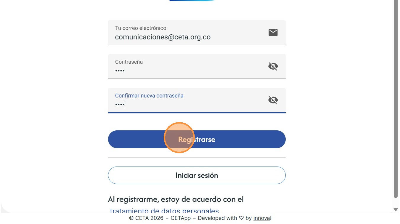 Registrarse