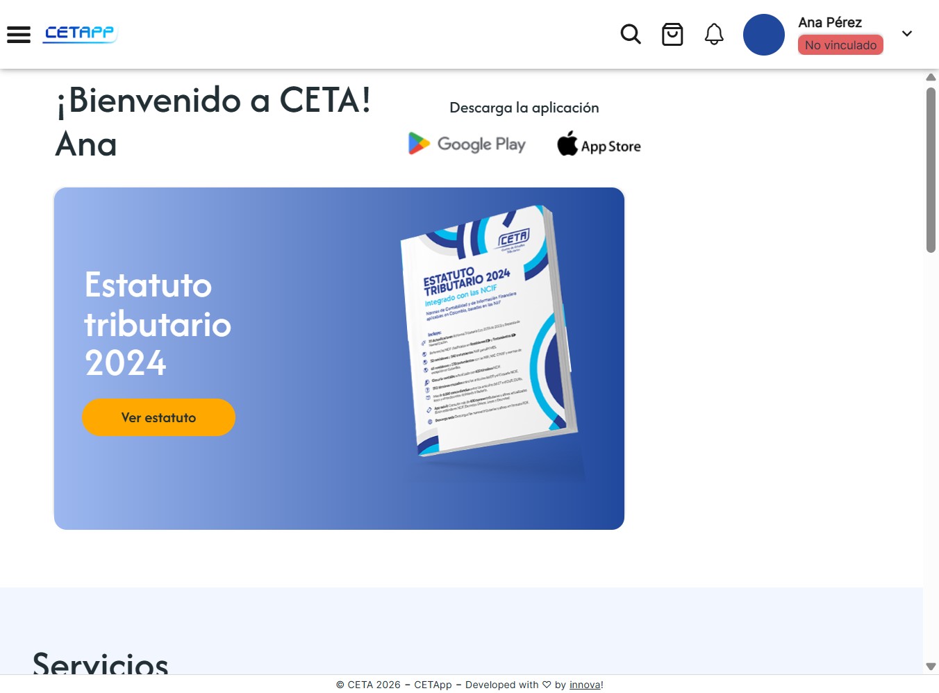Página de inicio CETA